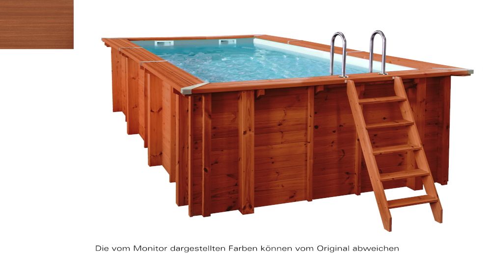 AKTION Holzpool Sumatra Pro-Line 6,00 x 3,00 x 1,38 rechteckig mit WP