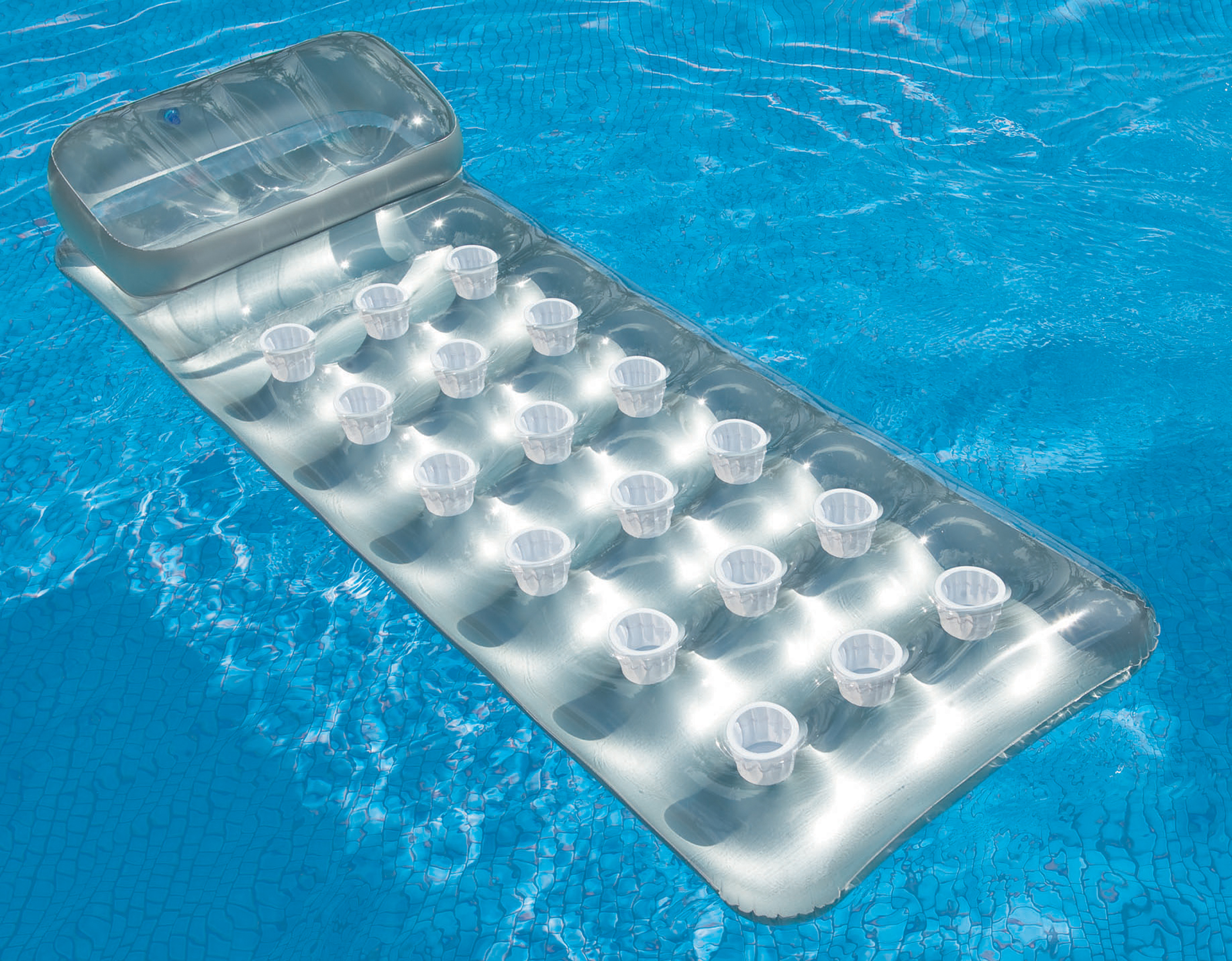 Luftmatratze Silber 18 Pocket Suntanner