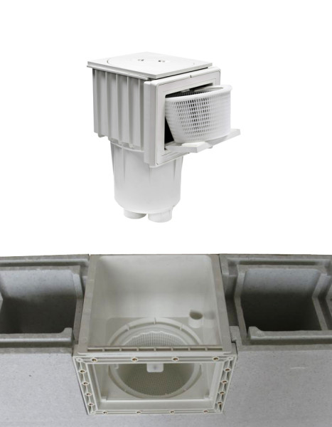 Skimmer NUEVO mit Blende, weiß