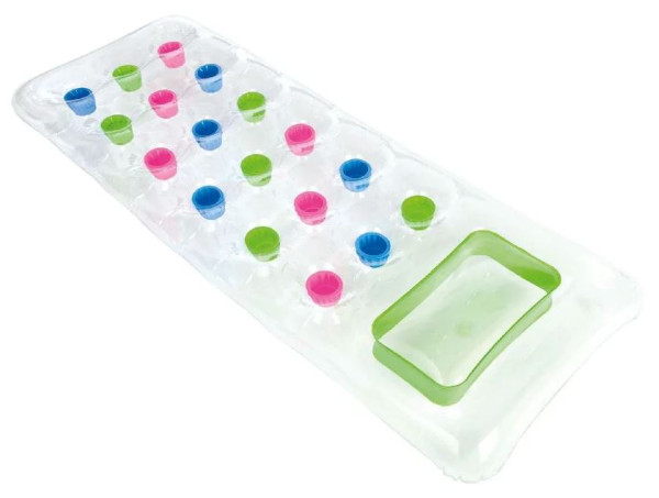 Luftmatratze Suntanner Lounge tranparent grün