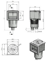 Vorschau: Skimmer NUEVO mit Blende, weiß Vorschau: Skimmer NUEVO mit Blende, weiß