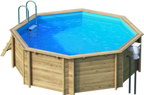 Holzpool TROPIC OCTO 414 Komplettset