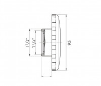 Vorschau: Neptun Einlaufdüse ABS weiß Vorschau: Neptun Einlaufdüse ABS weiß