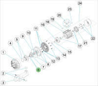 Laufradschraube mit O-Ring Jet Pumpe Laufradschraube mit O-Ring Jet Pumpe