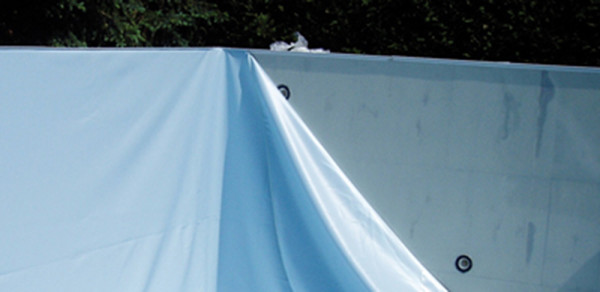 Innenhülle für Rechteckbecken, 8x4 m, hellblau, 0,8 mm