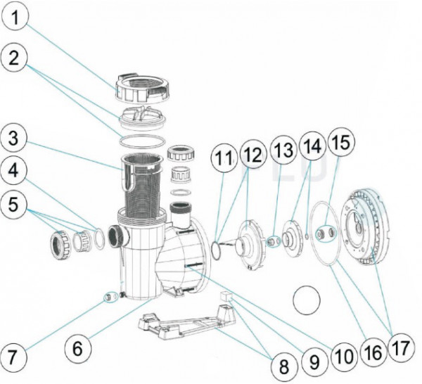 Schraube für Motorbefestigung im Set (4 Stk.) (0,56 - 1,10 kW)